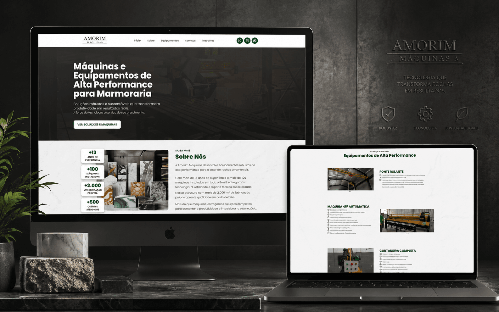 Projeto de webdesign para pequeno negócio desenvolvido por Aline Rivieri