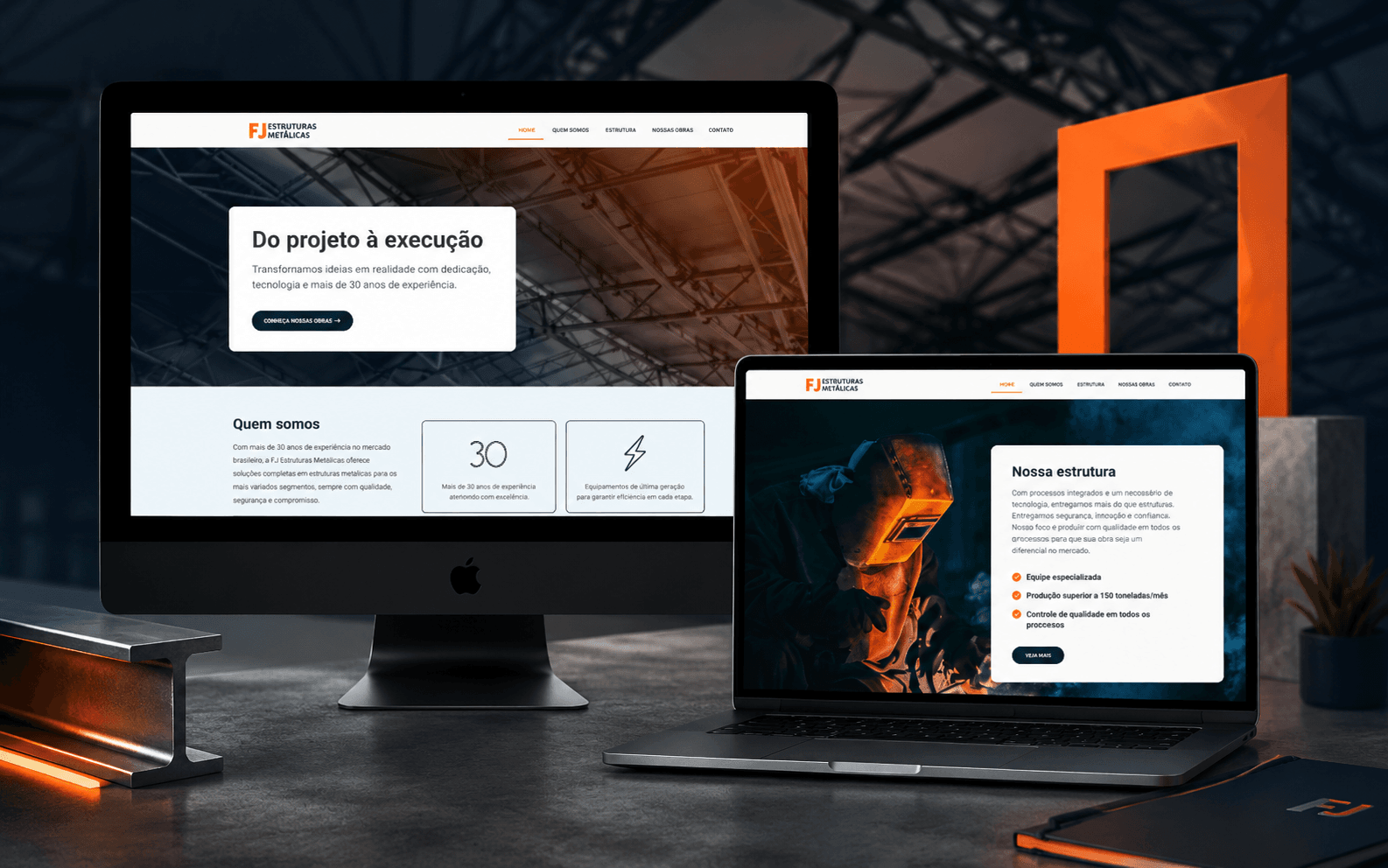 Projeto de webdesign para pequeno negócio desenvolvido por Aline Rivieri