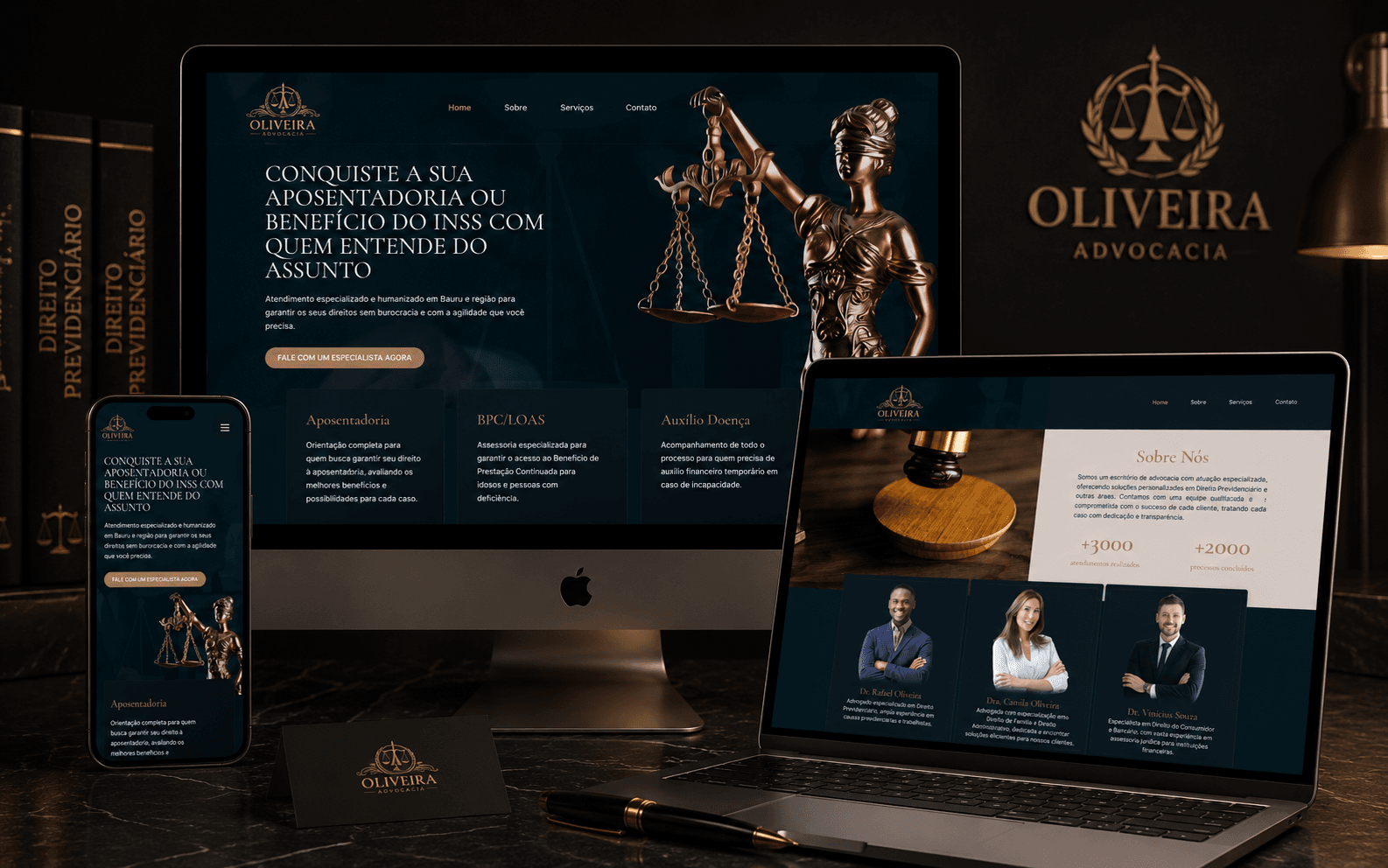 Projeto de webdesign para pequeno negócio desenvolvido por Aline Rivieri