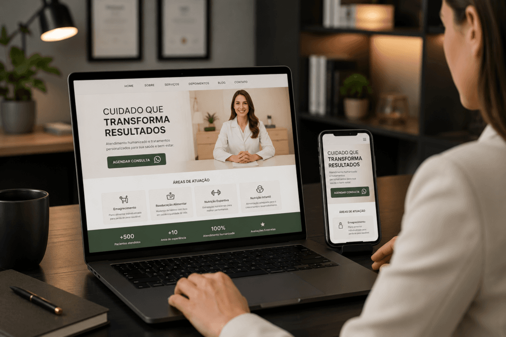 site profissional para consultorio