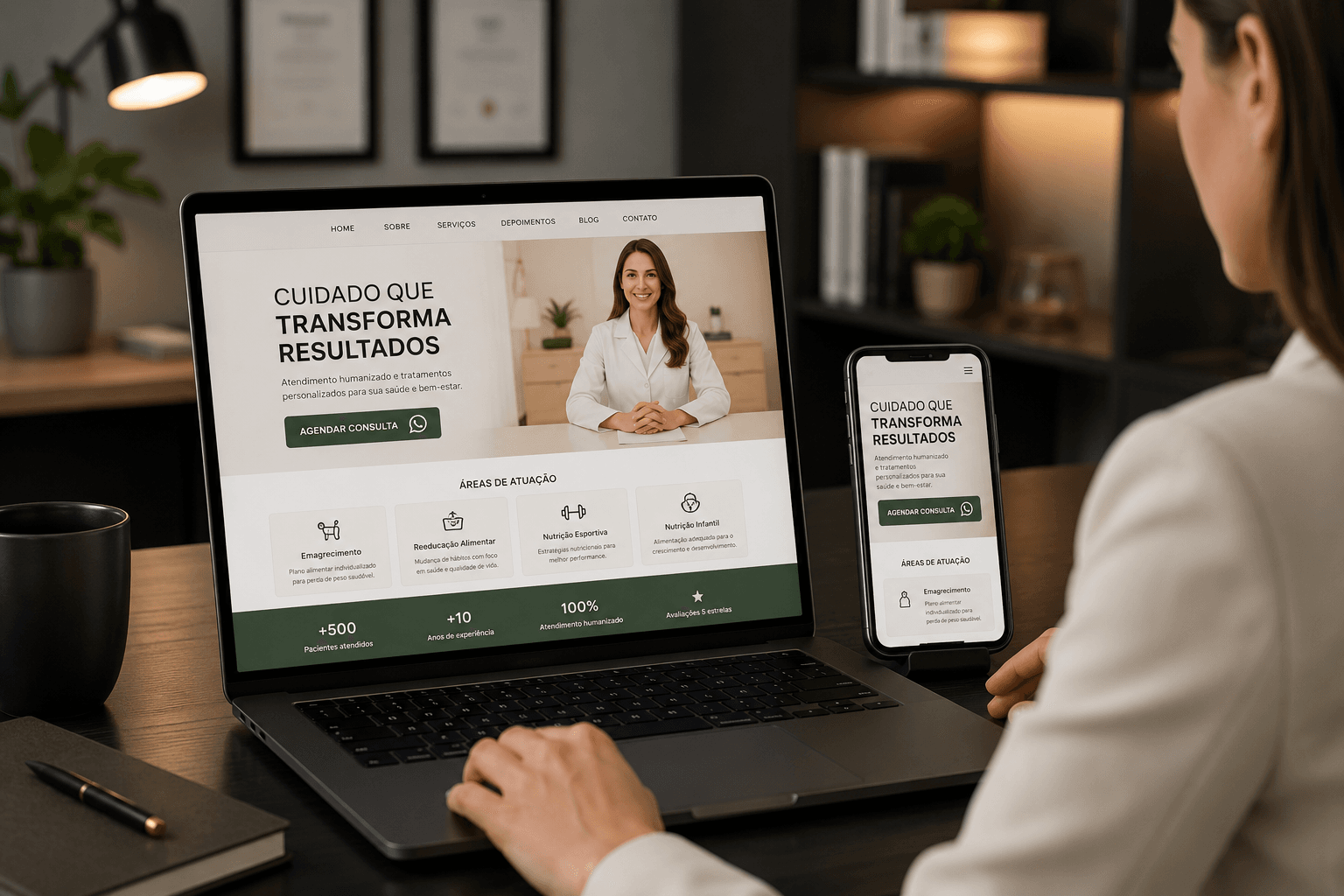 site profissional para consultorio